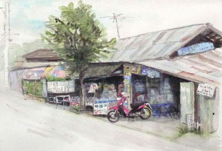 チェンマイ郊外の雑貨店