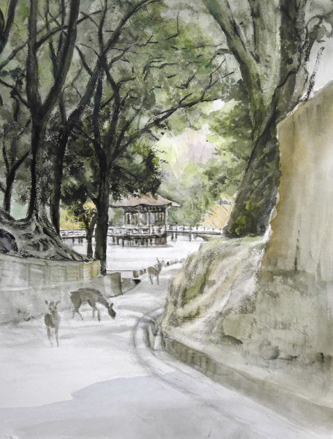 奈良公園・浮見堂