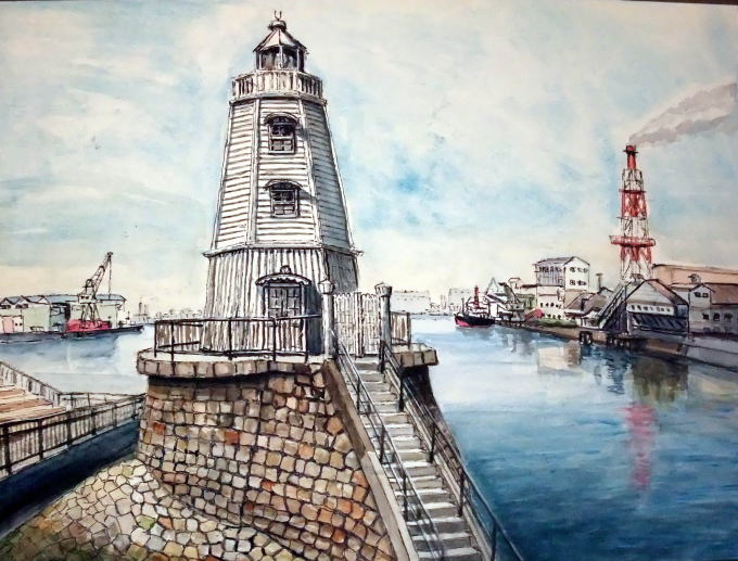 堺港の旧灯台