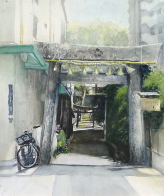 都会の参道 -安居神社-